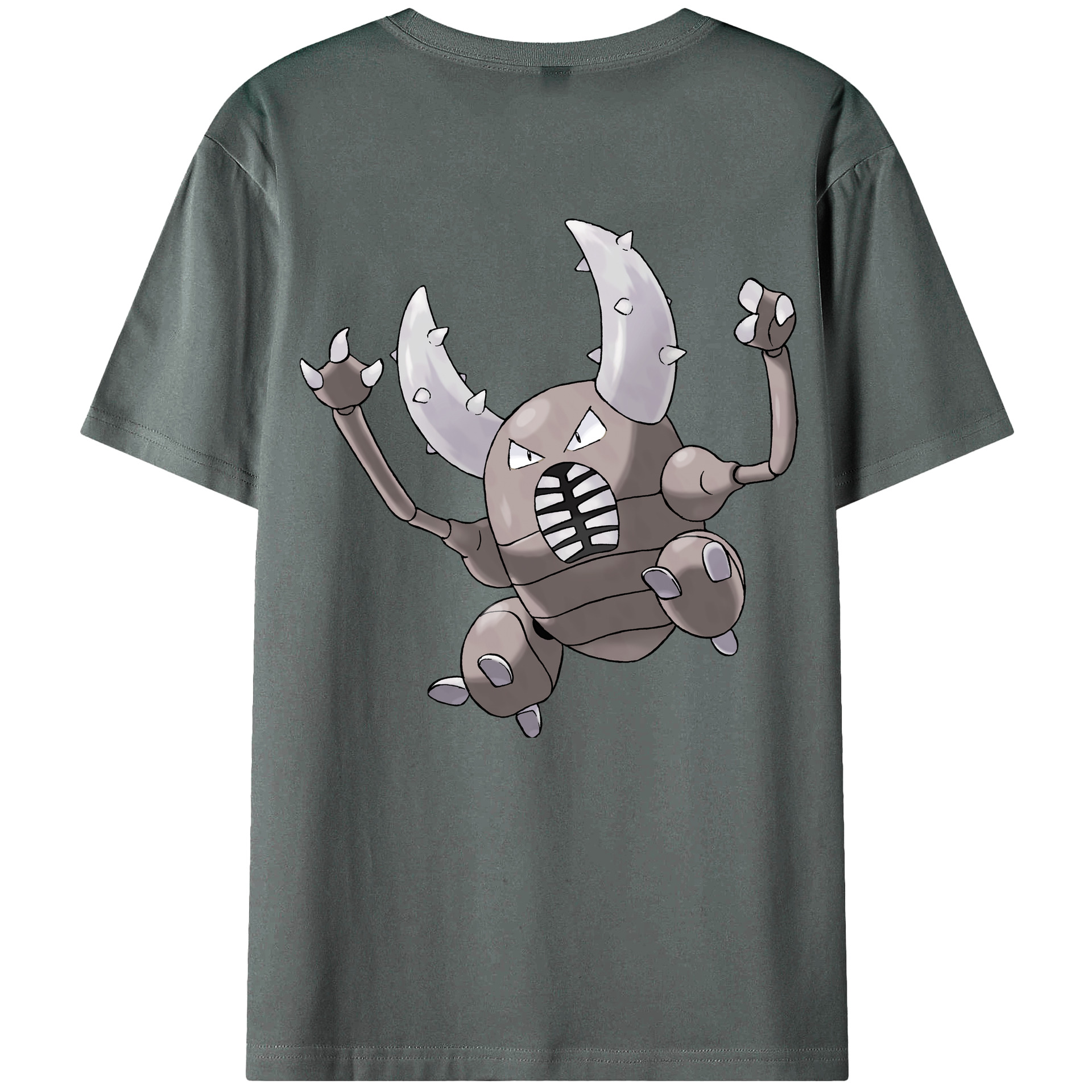 （画像用） ポケットモンスター Pokémon 綿100％ メンズ半袖Tシャツ（バックプリント） 通気性